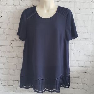 Daniel Rainn scalloped hem cutout Stitch F…